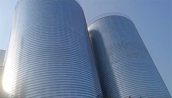 滦南2座混凝土高架卷板仓